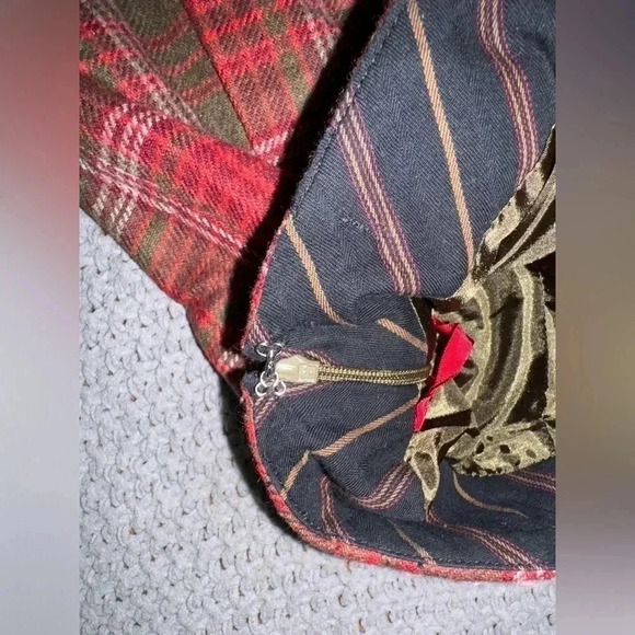 Gap Plaid Wool Micro Mini Pleated Red Brown Academia School Girl Skirt Y2K SZ 1 - Picture 8 of 9